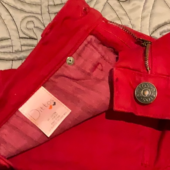 By DITTOS: Red Hot Skinny Ankle Zip Suzie Jeans - Picture 6 of 7